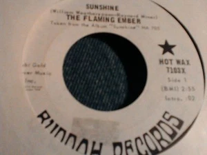 Flaming Ember Sunshine buddah 7103  promo  northern soul 7" 45rpm - Picture 1 of 1