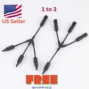 Solar Panel Y Branch Cable Connection Waterproof Adapter Connector Extension - Picture 1 of 7
