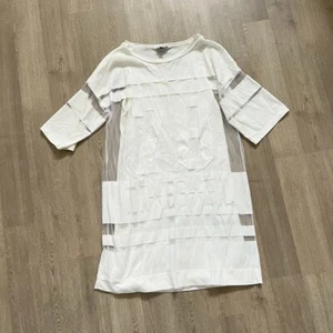 Diesel Layered Mesh Fashion Jersey Dresses White Girls Size 16Y Also S Women - Picture 1 of 6