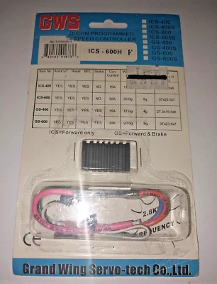 GWS RC Speed Controler ICS-600H F - Image 1 of 3