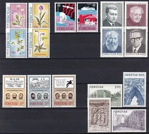 Faroe 1988 AÑO COMPLETO 17 Valores Cat. 56,50 € MNH VF - Imagen 1 de 5