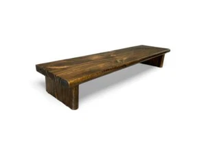 Soporte Monitor 32" CIDS Pino 1" Nogal Oscuro 32 x 8 x 4.88 Elevador Madera NUEVO - Imagen 1 de 10