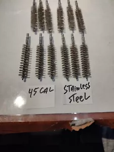 45 caliber stainless steel bore brushes rifle/pistol rmc count 12 - Picture 1 of 1
