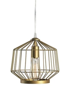 Kenroy Home 93852GLD Rolf 1-Light Wall Plug-in or Hardwired Gold Swag Pendant - Picture 1 of 8