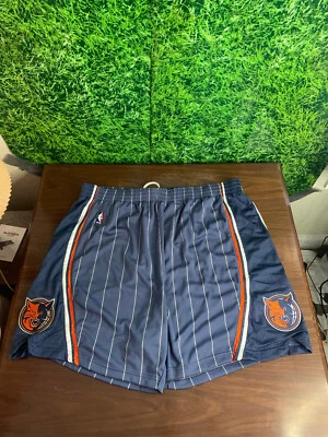 2009-10 Charlotte Bobcats Basketball Issued Game Shorts adidas Blue Size 54 - Image 1 of 4