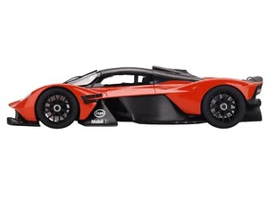 Aston Martin Valkyrie Maximum Orange with Black Top 1/18 Model Car by Top Speed - Picture 1 of 4