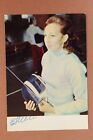 Elena BELOVA Fencing Soviet Olympic sport. Russian postcard 1972 Facsimile??