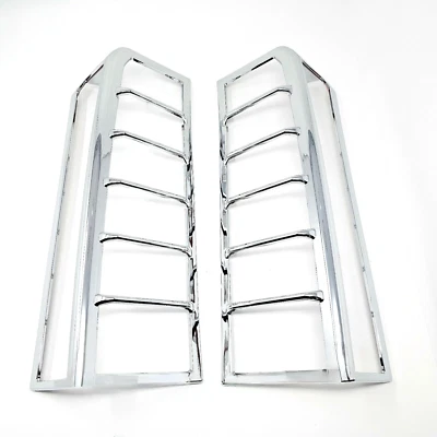 Chrome Tail Light Trim Bezel Cover Cap Molding For 2006-2010 HUMMER H3 2 Pieces - Image 1 of 4