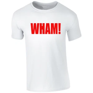 Music T-Shirts Unisex WHAM Red Text George Micheal 80's Gift birthday BWC