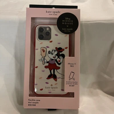Funda Teléfono Kate Spade Minnie Mouse iPhone 11 PRO Nueva Corazones Rojos Nueva Foto 1 de 4