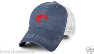 BRAND NEW COSTA DEL MAR MESH LOGO ADJUSTABLE CAP HAT SLATE BLUE STONE - HOT HOT - Picture 1 of 1