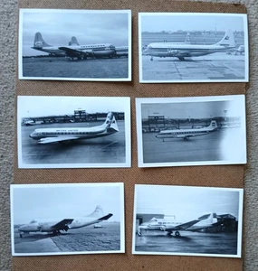 Dreißig + Schwarzweiß Postkartenformat Verkehrsflugzeug Fotos - Bild 1 von 2