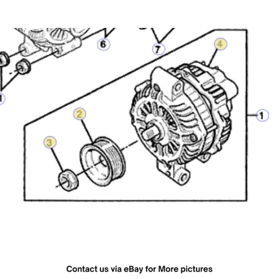 Chevrolet Lumina S 2009 alternador/generador (120 amperios) usado OEM 92173959 Foto 1 de 4