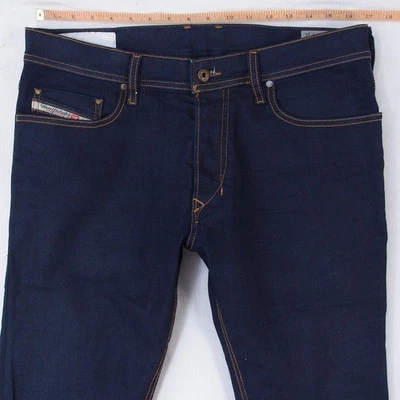 Pantalones de mezclilla para hombre Diesel TEPPHAR 0069H elásticos ajustados rectos azules W33 W32 L34 Foto 1 de 4