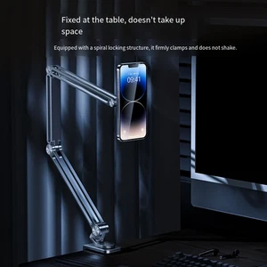 360 Degree Aluminum Tablet Bracket with Strong Magnetic Hold and Anti Slip Base - Photo 1/5
