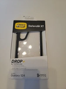 OtterBox Samsung Galaxy S24 Defender Series XT Case, Clear/Black NEW - Picture 1 of 2
