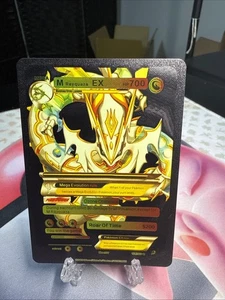 M Rayquaza EX Black And Red Foil HP 700 Fan Art Display Card Roar Of Time💥💥💥 - Picture 1 of 2