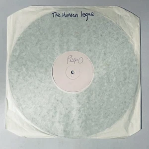 THE HUMAN LEAGUE - Heart Like A Wheel - SIGNED PHIL OAKEY 12" WHITE LABEL PROMO - Picture 1 of 5