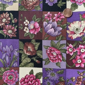 1 Yd x 44” Wide Countryside Collection by Hoffman Fabrics Floral  Print - Picture 1 of 5