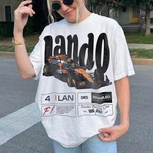 Retro Lando Norris #4 Racing Vintage Shir Motorsport Fan Gift - Picture 1 of 4