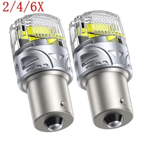 2/4/6X 1156 LED Luz Inversa Bombilla de Respaldo 6000K Blanco Aparcamiento DRL Lámpara Canbus - Imagen 1 de 26