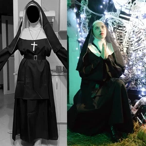 Horrorfilme die Nonne Cosplay Kostüm die Beschwörung Cosplay schwarz Frauen Halskette  - Bild 1 von 13