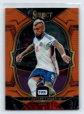 Arturo Vidal 2022-23 Panini Select FIFA Prizm Chile Terrace Level Orange /60 #82 - Image 1 of 2
