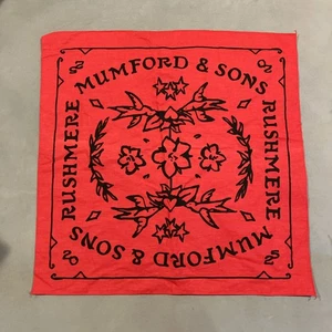 Neu ohne Etikett - genial - Mumford & Sons - Rushmere - VIP Bandana vom Konzert - Bild 1 von 2