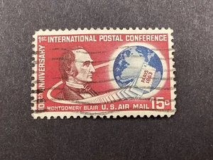 USA 1963 Paris Postal Conference Centenary 15c Used.  P347 - Picture 1 of 2