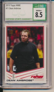 2013 Topps WWE #11 Dean Ambrose RC Rookie CSG 8.5 AEW - Imagen 1 de 2