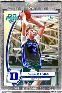 Cooper Flagg RARE ROOKIE RC BOWMAN CHROME INVESTMENT SSP DUKE ROY MINT - Picture 1 of 2