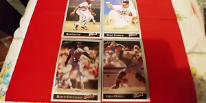 1992 Leaf Atlanta Braves 4 card lot - Picture 1 of 2