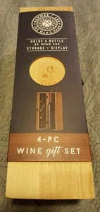 NEW Hammer & Axe 4pc Wine Wood Box Gift Set Copper plated -354bx - Foto 1 di 8