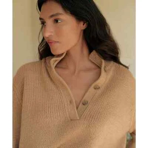 Jersey JENNI KAYNE Chase Botón Camel L - Imagen 1 de 9