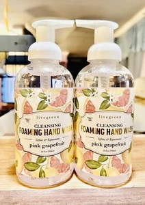 Livegreen Pink Grepefruit Foaming Hand Soap 20 fl oz x 2 - Picture 1 of 1