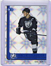 2001-02 pacific heads up Vincent Lecavalier blue /55 #87