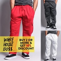 Dream USA Fleece Cargo pants Sweats | eBay