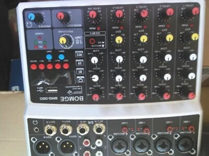 BOMGE 6 Channel dj Bluetooth Audio Mini Mixer with Effects, USB Interface, St... - Picture 1 of 1