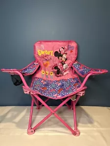 Minnie Mouse Chair Kids Portable Jakks Pacific Fold N Go Chair Great Condition! - Picture 1 of 10