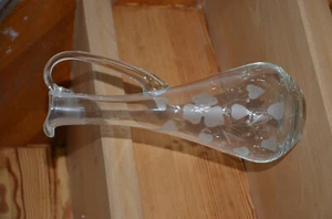 Krug, Vase, Kanne, Glas, mit Blumenmotiv, elegant, dekorativ, sehr gut, s. Fotos - Bild 1 von 7