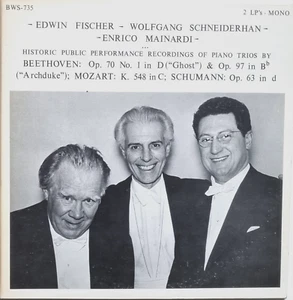Edwin Fischer Trio ( Mainardi,Schneiderhan): Beethoven, Mozart- Trio / BWS 2 LPs - Picture 1 of 3