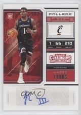 2018 Panini Contenders Draft Picks Jacob Evans III #82.2 Rookie Auto RC