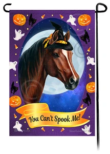 Halloween Garden Flag - Bay Horse - Bild 1 von 1