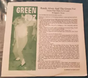Randy Alvey & The Green Fuz - Green Fuz / There Is A Land, 7” 45rpm Record - NM! - Picture 1 of 4
