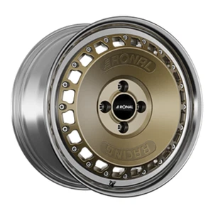 Alufelge Ronal RR10 Racing BRM 7x15 4/100 ET 37 "zweiteilig" Bronze Matt  VW - Bild 1 von 3
