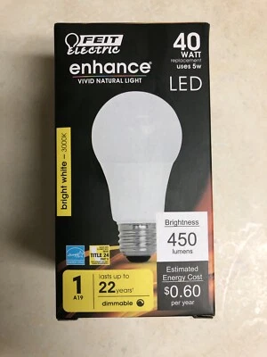 FEIT Electric Enhance A19 40 Watt Replacement LED Bulb - Image 1 of 4
