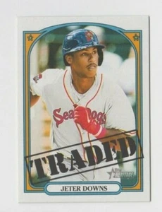 (7) Jeter Downs 2021 TOPPS HERITAGE MINORS TRADED ROOKIE LOT #194 SEA DOGS - Picture 1 of 1
