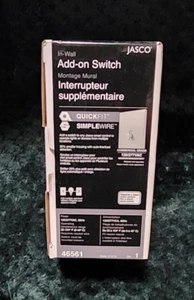 Jasco 46561 Z-Wave In-Wall Add-On Toggle Switch w/ QuickFit & SimpleWire, WHITE - Picture 1 of 3
