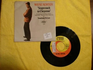 1966 WAYNE NEWTON "STAGECOACH TO CHEYENNE" W/ORIG. PIC SLEEVE 45rpm 7" - Picture 1 of 2