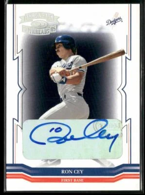 2005 Donruss Throwback Threads #295 Ron Cey Signature Marks #/15 - Image 1 of 2